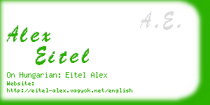 alex eitel business card